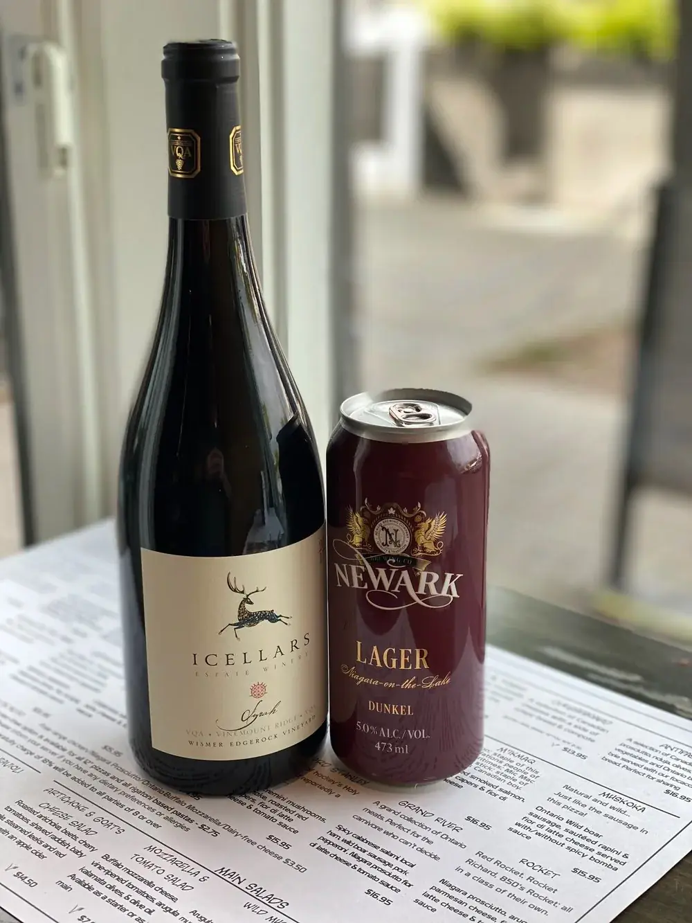 icellers syrah 2017 and Newarks Dunkel