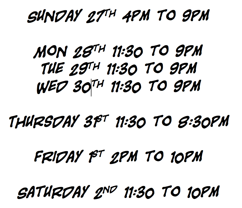 Holiday Hours