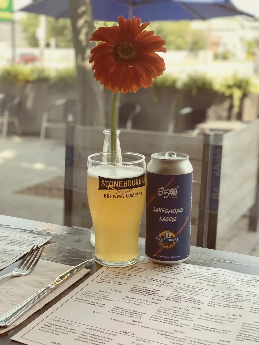 Created for 850 Degrees, this European style lager is thrist quenching, refreshing and comes crisp, clean with a hint of citrus.