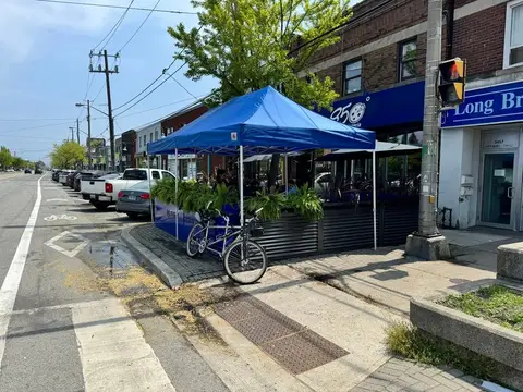 Patio is open