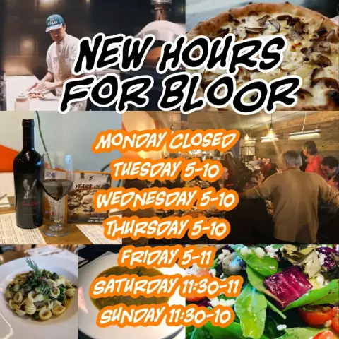 New Hours For Bloor